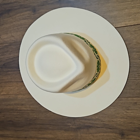 LACK OF COLOR IVY BEVERLY FEDORA HAT WHITE SIZE 55CM (S) - Picture 10 of 17